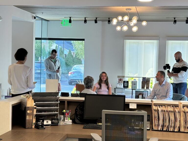 Print work filming session