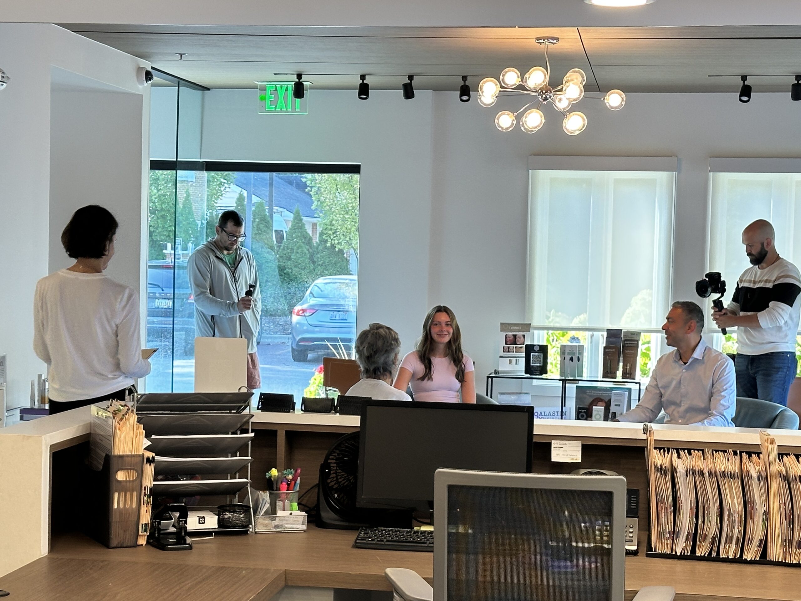 Print work filming session