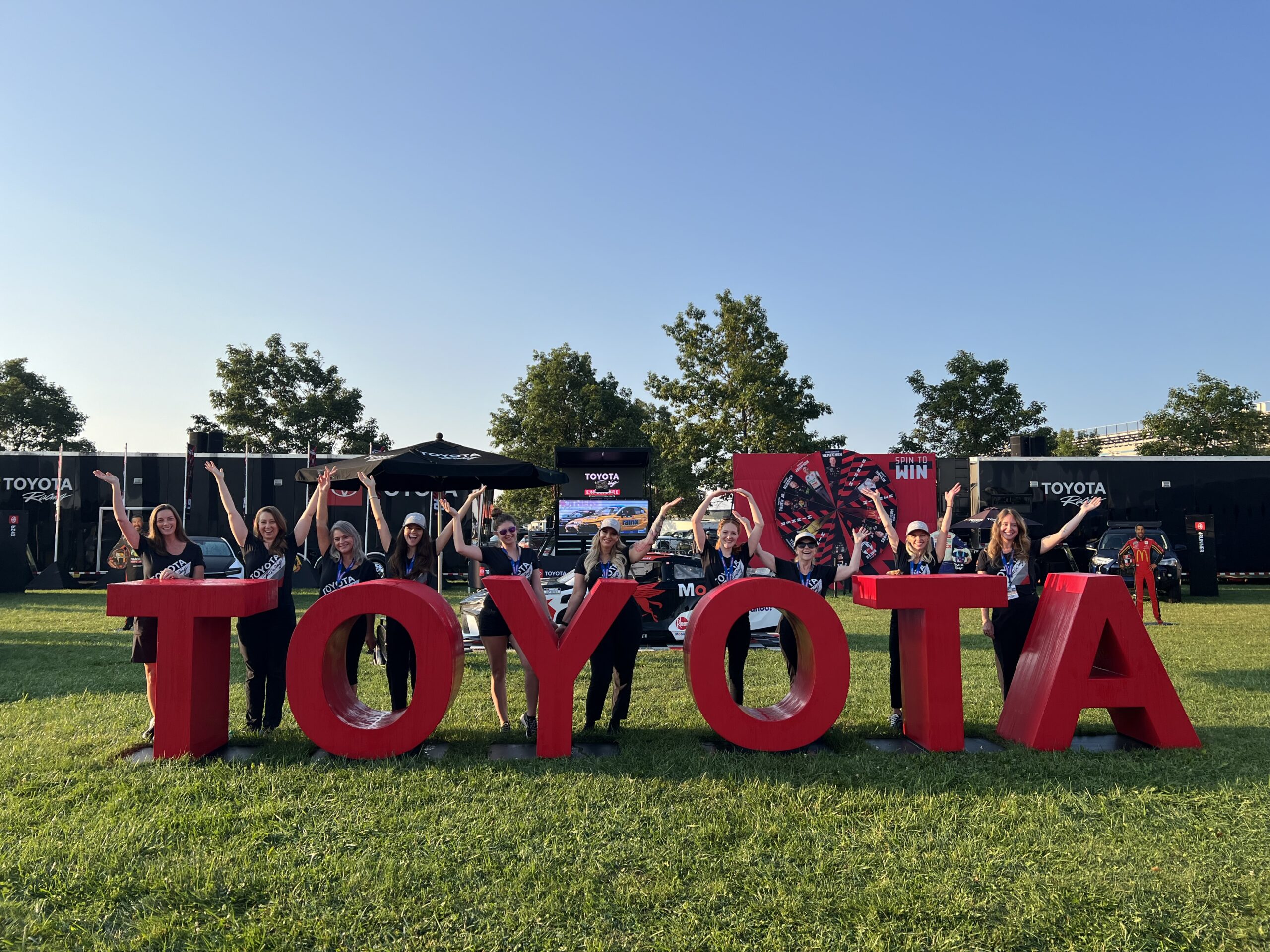 Toyota BA team at event