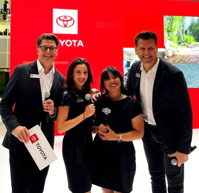 Toyota presenters and product specialists